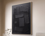 Black Abstract Painting #CXA 00502