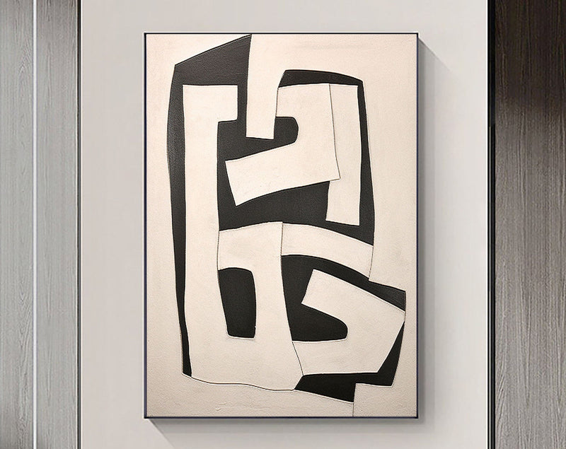 Beige & Brown Abstract Painting #CXA 00102