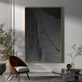 Black Minimalist Abstract Painting #AVG 00202
