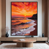 Custom Large Texture Painting on Canvas