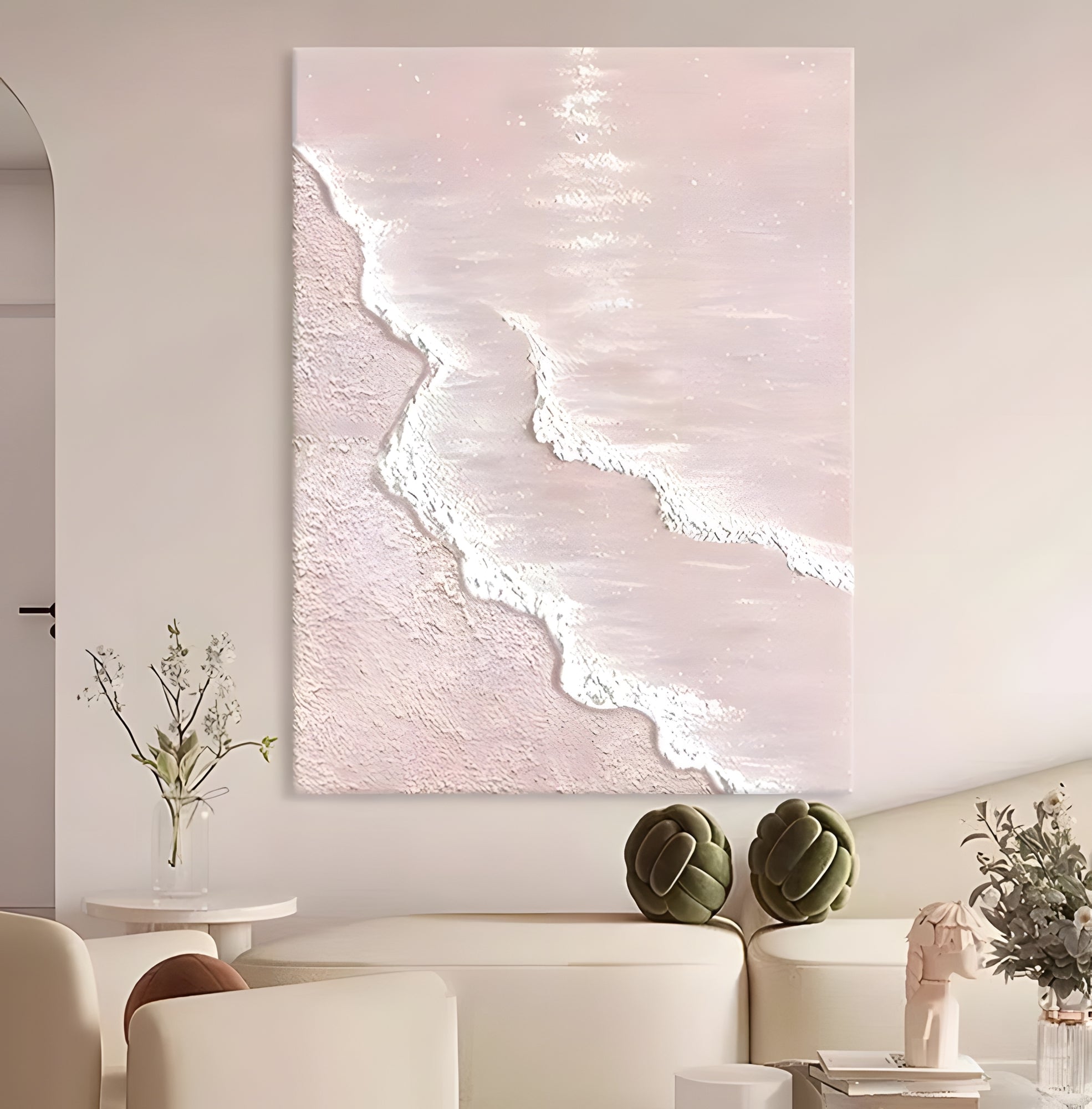 Custom Large Texture Painting on Canvas