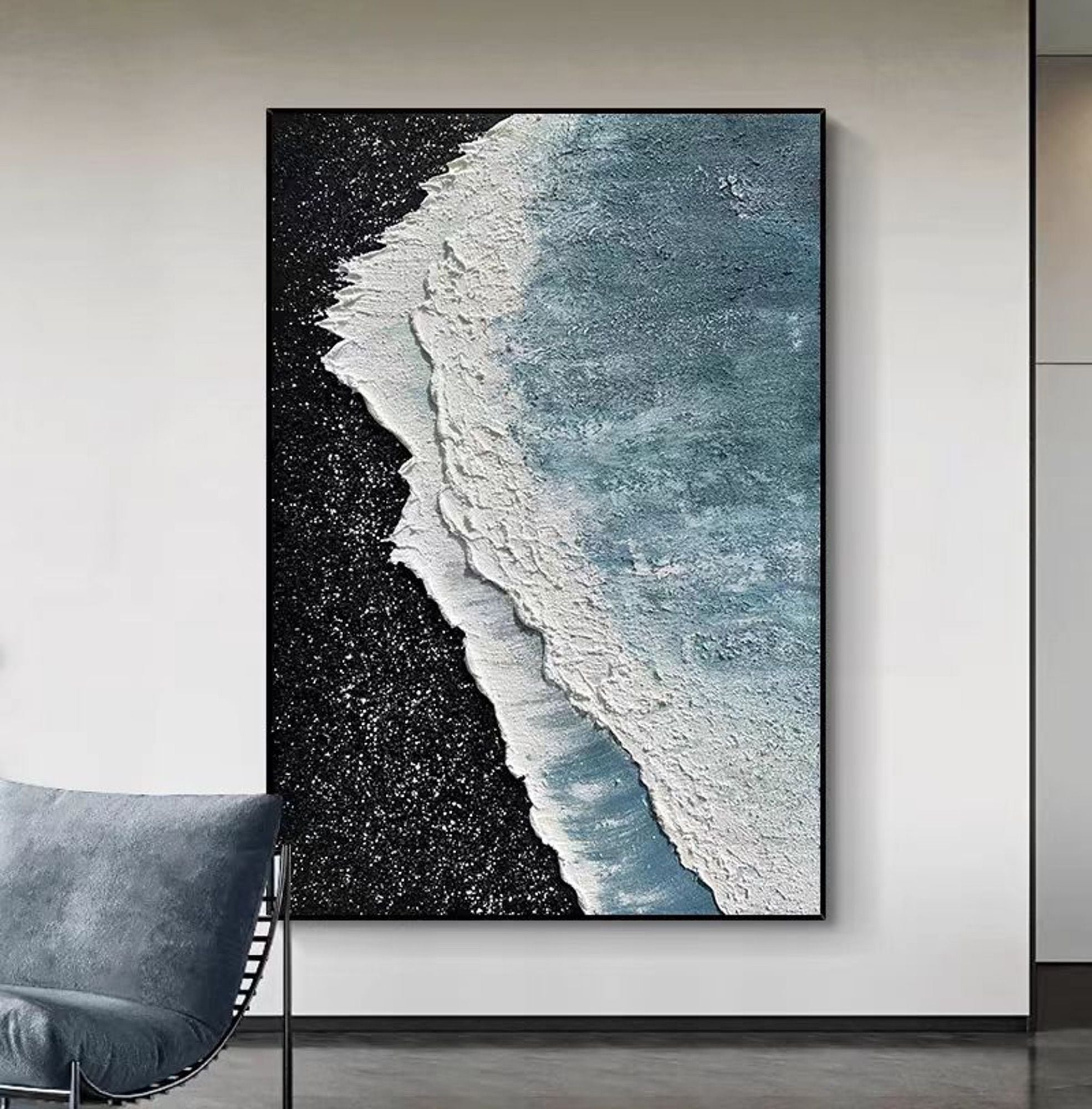 Custom Large Texture Painting on Canvas