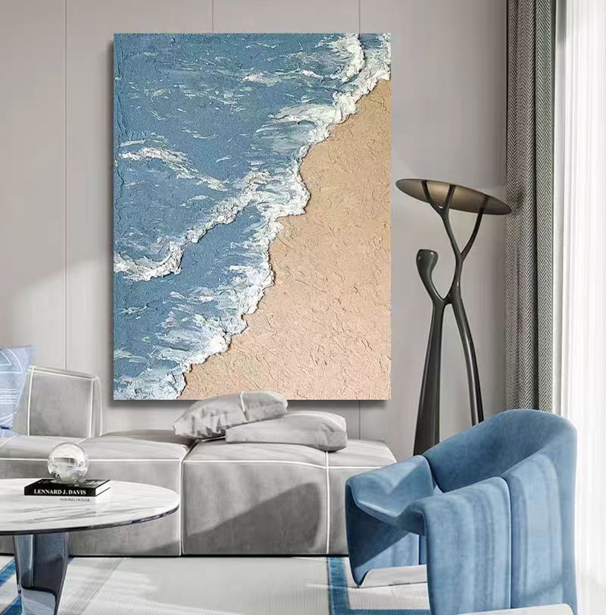 Custom Large Texture Painting on Canvas