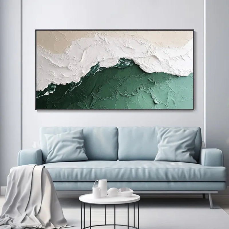Custom Original 3D Textured Abstract Flower Painting On Canvas
